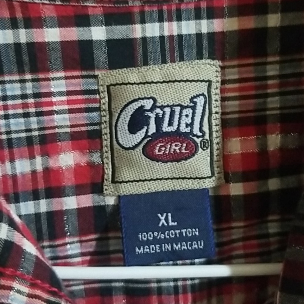 Cruel Girl Button Down Western Shirt